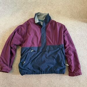 Claybrooke Sport Purple and Navy Pullover Jacket